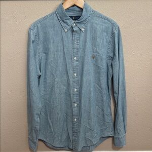 Polo by Ralph Lauren Blue Casual Button Down Slim Fit Shirt